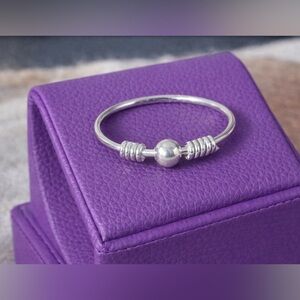 925 Silver anxiety stress relief Taxco Ring. Handmade side 7,8,9